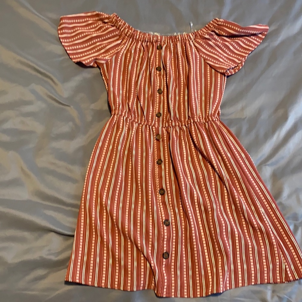 button dress